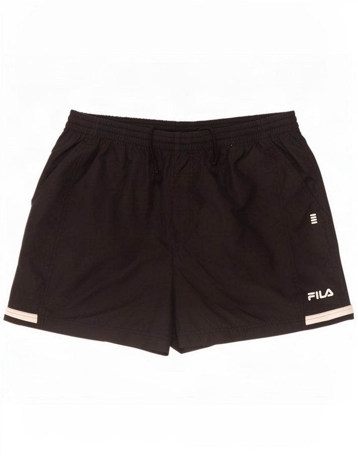 Pantaloni scurți sport Fila pentru bărbați IT 56 XL poliester negru color bloc