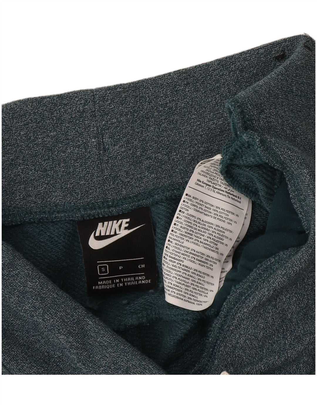 Pantaloni scurti sport pentru bărbați NIKE, bumbac verde mic