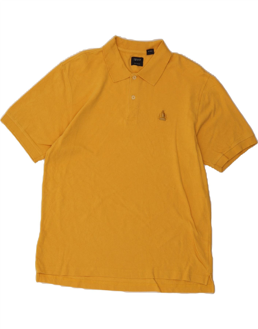 IZOD Mens Polo Shirt Large Yellow Cotton Vintage Izod and Second-Hand Izod from Messina Hembry 