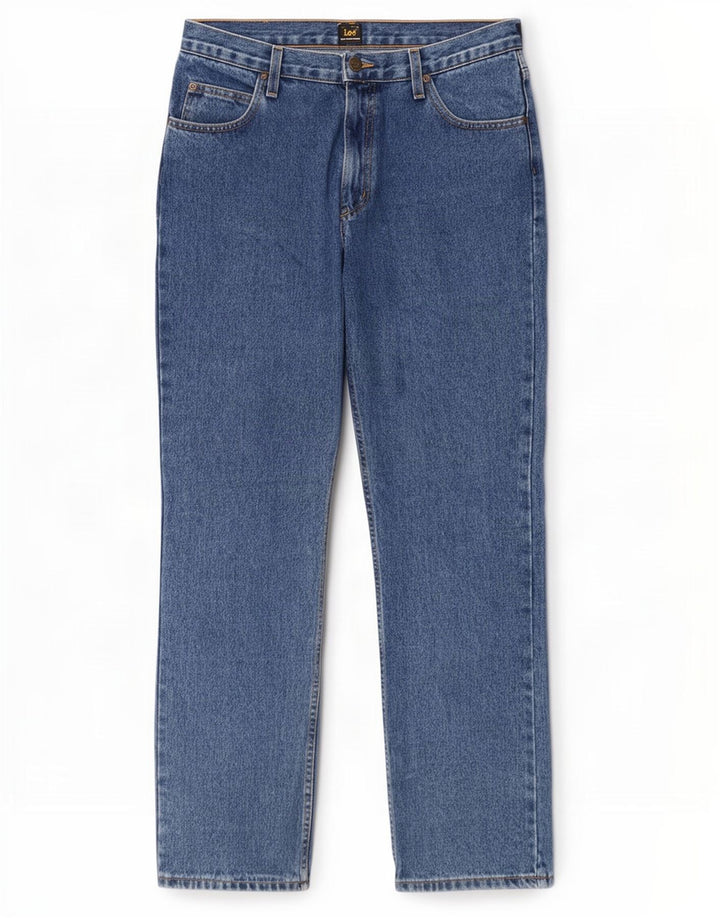 Blugi Lee Brooklyn Straight pentru bărbați W34 L32 Bumbac albastru