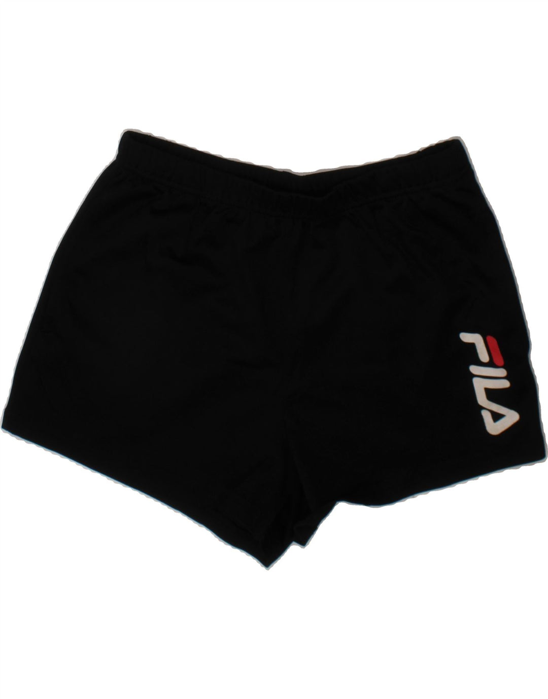 FILA Boys Graphic Sport Shorts 10-11 Years Large Black Polyester Vintage Fila and Second-Hand Fila from Messina Hembry 