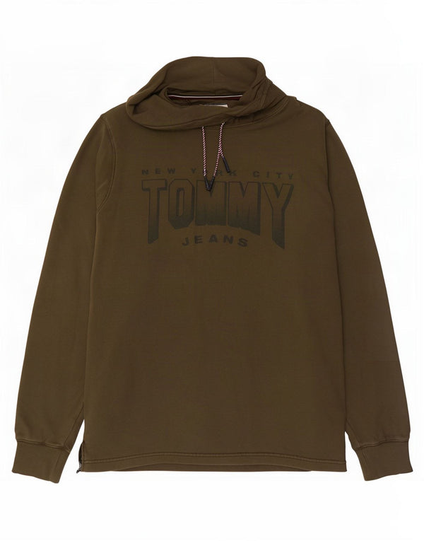 Pulover pentru bărbați Tommy Hilfiger, cu grafică, cu gât rulat, bumbac XL kaki