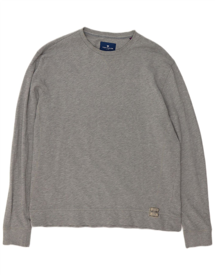 Hanorac pentru bărbați Tom Tailor Jumper 2XL, bumbac cu pete gri