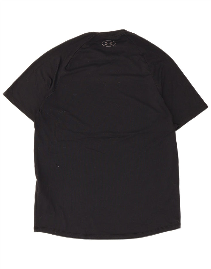 Tricou Under Armour pentru bărbați Heat Gear Top Mediu Poliester Negru