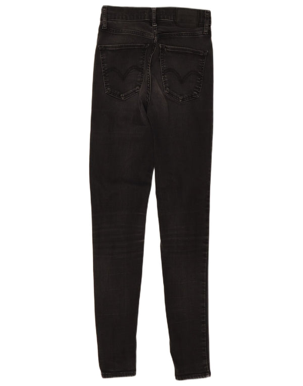 Blugi super skinny pentru femei Mile High Levi's W26 L30 negri