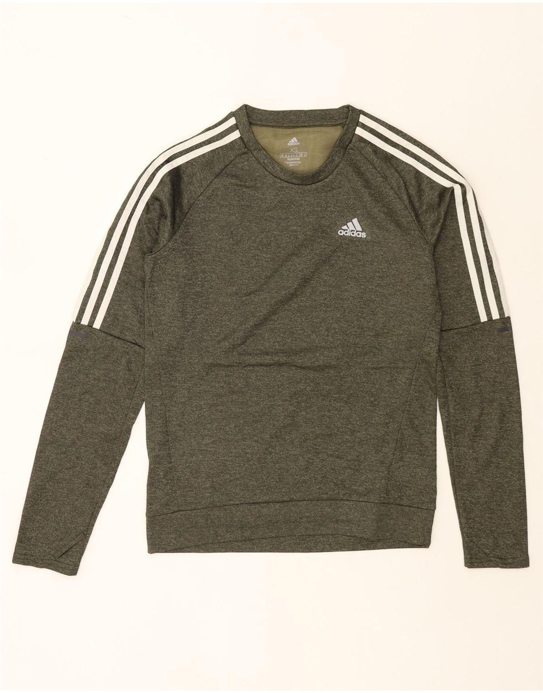 Pulover pentru bărbați Adidas Climawarm Sweatshirt XS Kaki Flecked Polyester