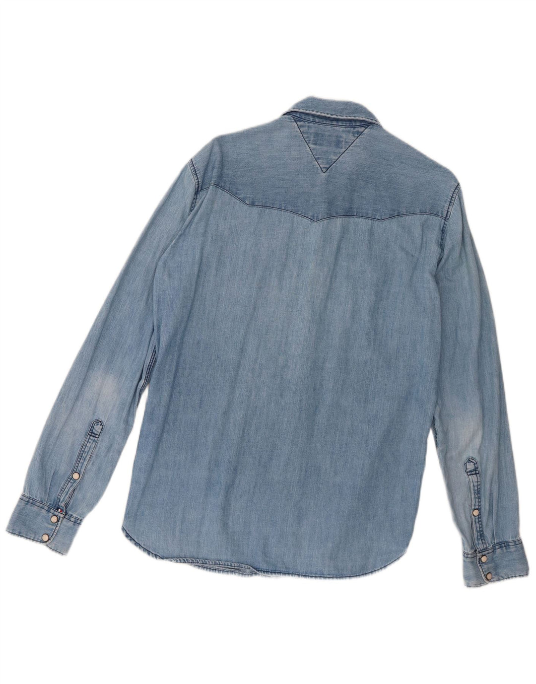 Cămașă Tommy Hilfiger pentru bărbați din denim mic, albastru, bumbac