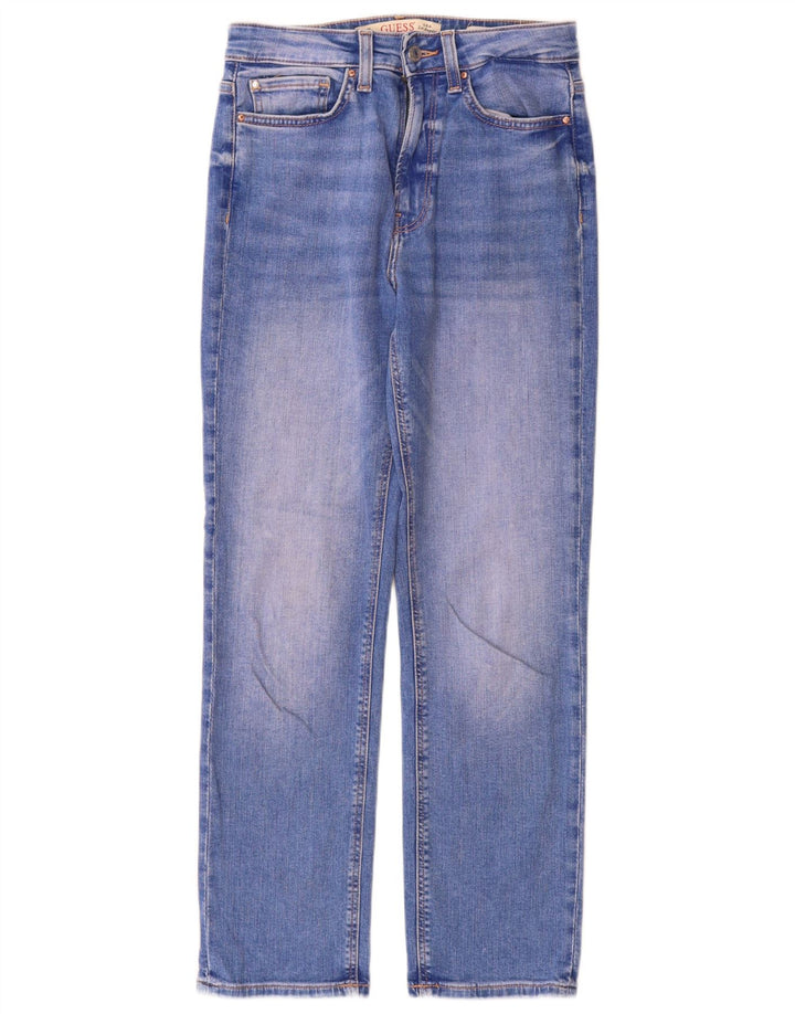 Blugi drepti pentru femei Guess W26 L28 Bumbac albastru
