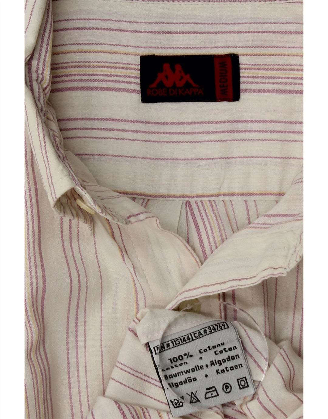 Cămașă cu mânecă scurtă pentru bărbați KAPPA, bumbac cu dungi albe medii