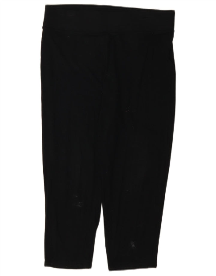 Leggings Capri pentru femei Marks & Spencer UK 12 Medium Black Viscose