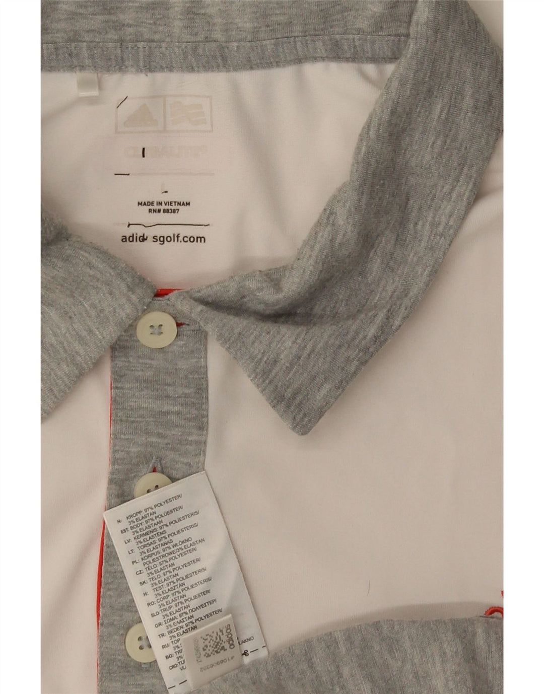 Tricou polo Adidas Climalite pentru bărbați, mare, gri, poliester color bloc