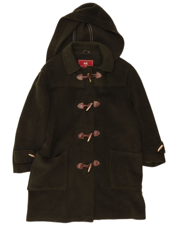 Manson de damă vintage cu glugă supradimensionată UK 18 XL kaki