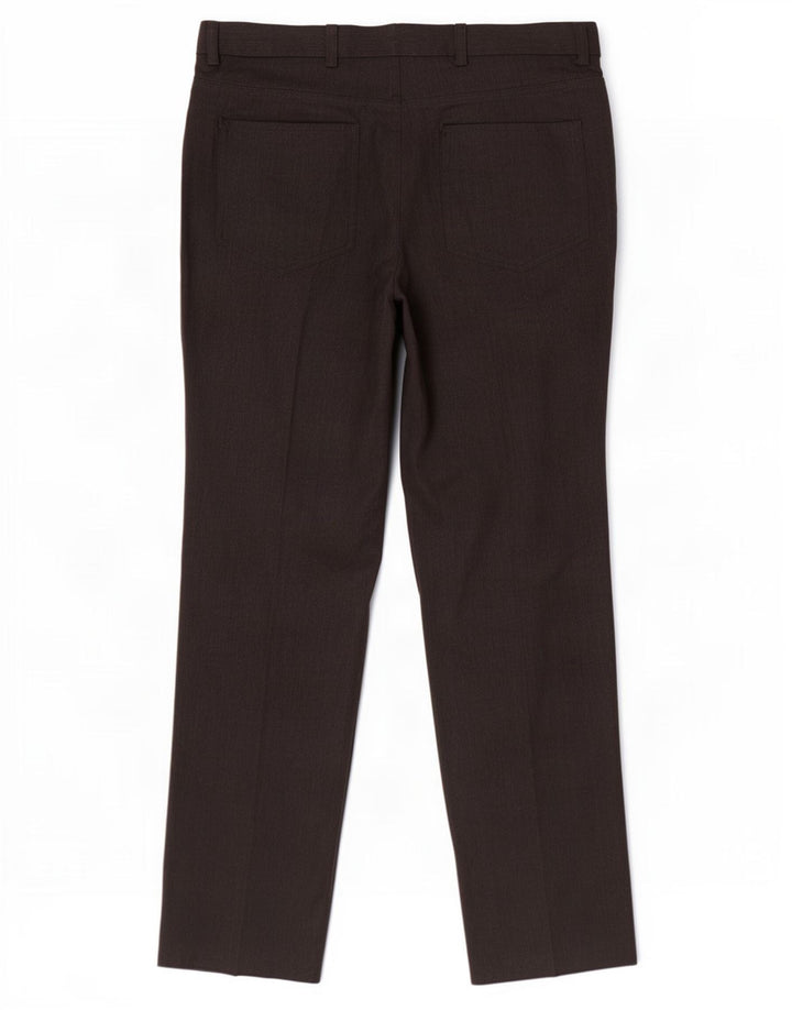 Marks & Spencer Pantaloni de costum slim pentru bărbați L34 L31 Poliester negru