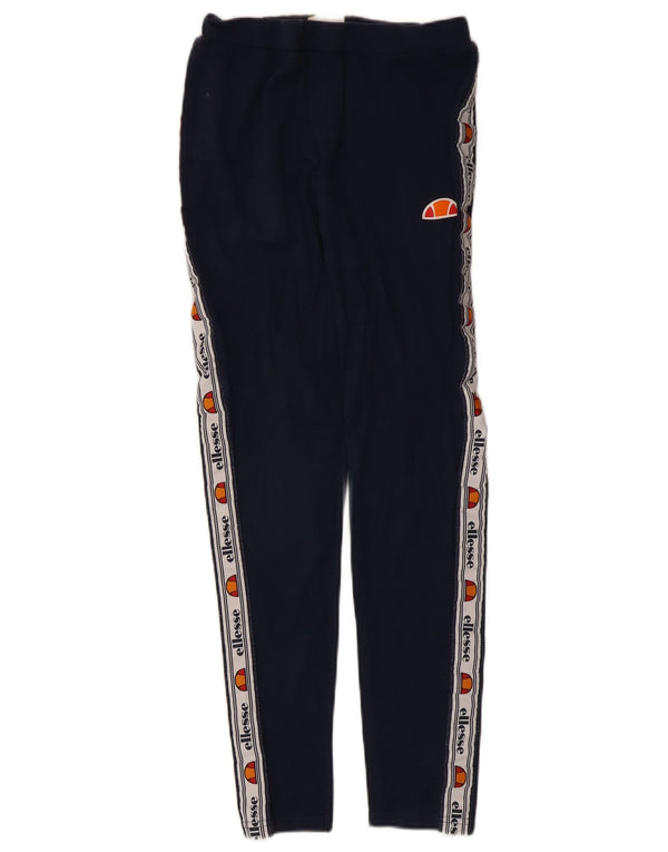 Leggings cu grafica pentru femei Ellesse UK 12, mediu, bleumarin, bumbac color bloc