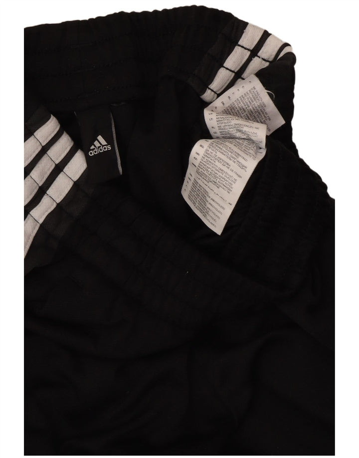 Pantaloni de trening Adidas baieti 11-12 ani poliester negru
