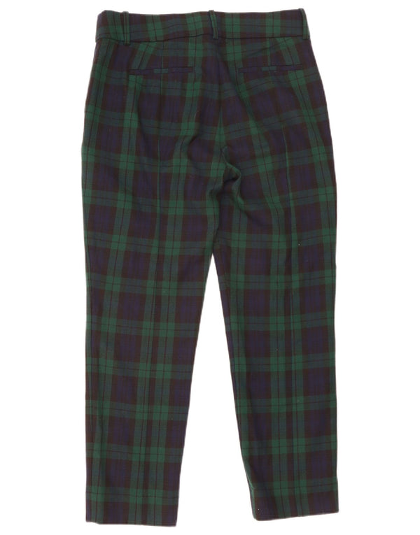 Pantaloni tăiați Cameron pentru femei J. Crew US 6 Medium W30 L26 Green Plaid