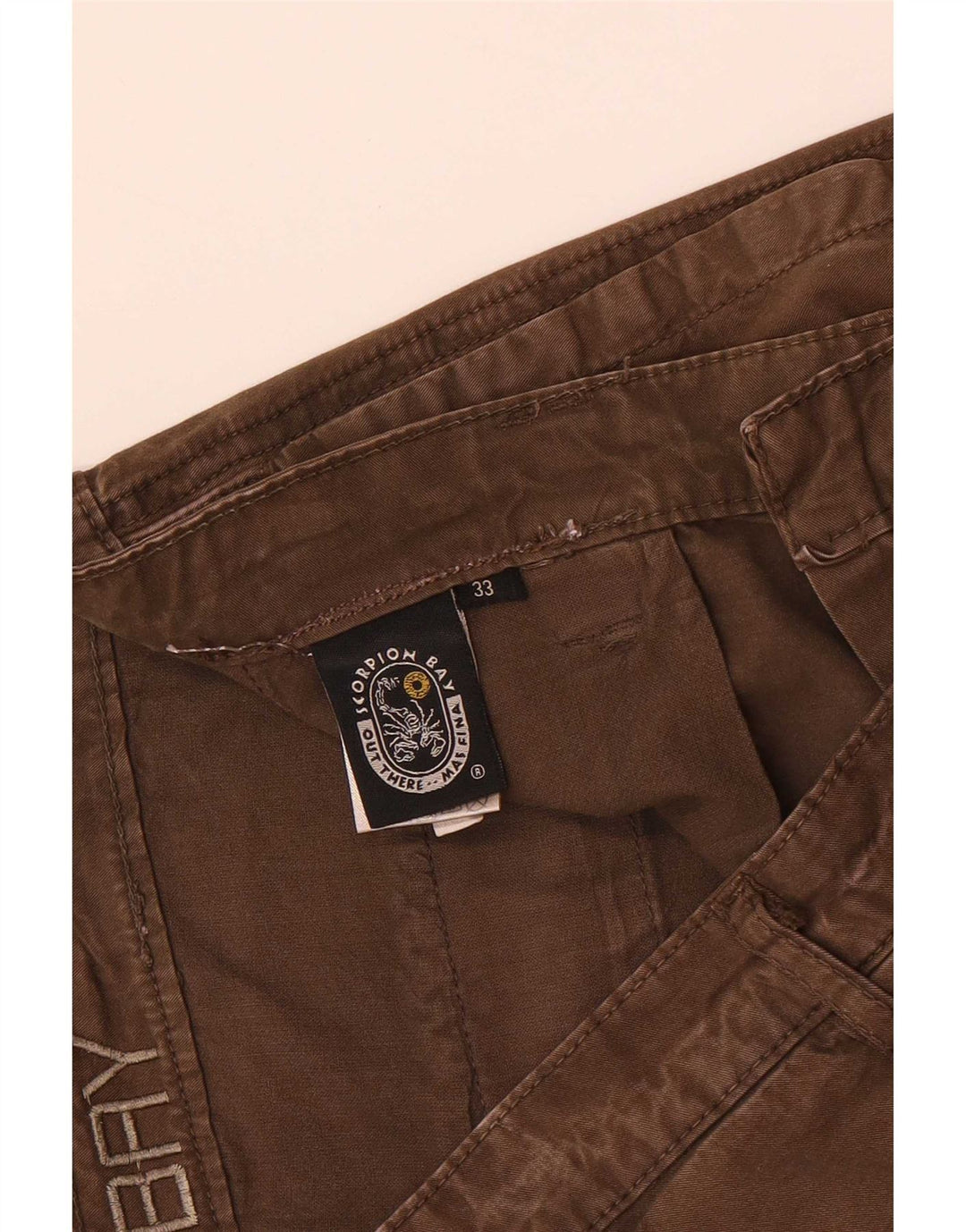 Pantaloni scurți chino obișnuiți pentru bărbați Scorpion Bay W33 bumbac maro mediu