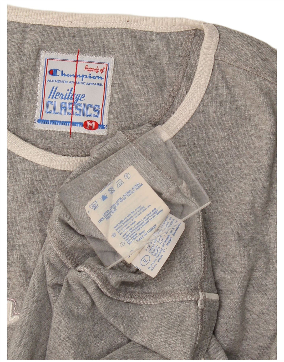 Champion pentru femei Heritage Classics Graphic Top cu mânecă lungă UK 14 Medium Gri