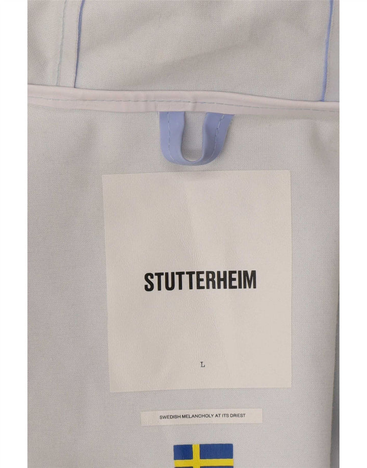 Pelernă de ploaie cu glugă pentru bărbați Stutterheim UK 40 mare, albastru, bumbac