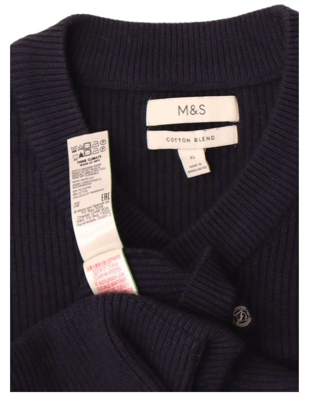 Vestă pentru bărbați Marks & Spencer, XL, poliester bleumarin
