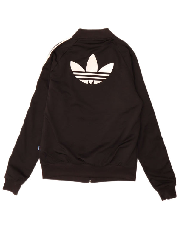 Jachetă de top pentru trening cu croiala largi Adidas pentru femei UK 6 XS Negru Sport