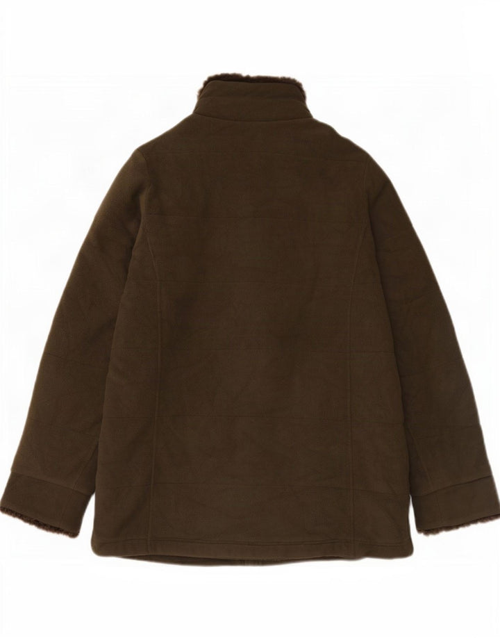 Jachetă fleece pentru femei Marks & Spencer UK 12 Poliester verde mediu