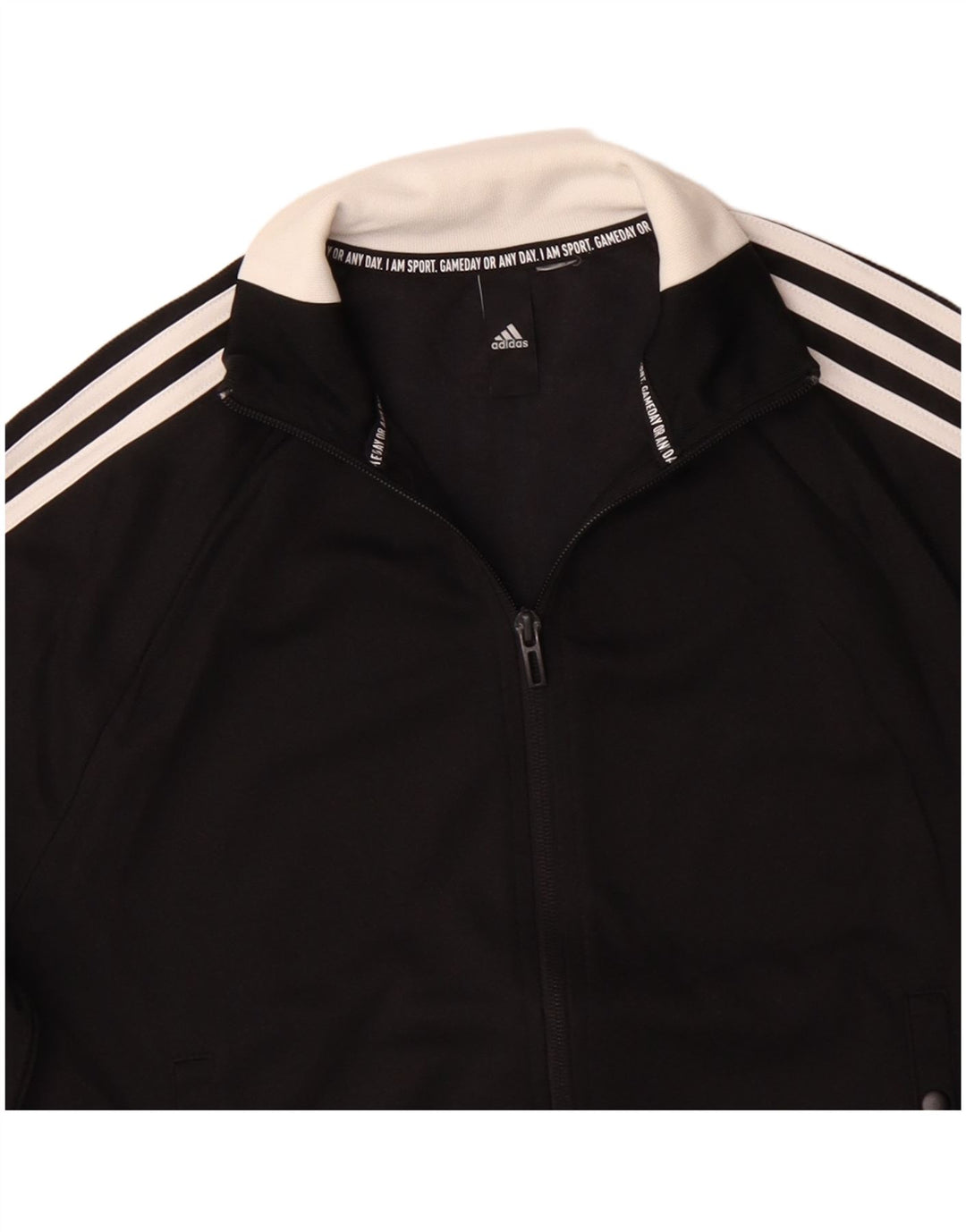 Jachetă de trening pentru femei ADIDAS UK 14 Poliester mediu negru