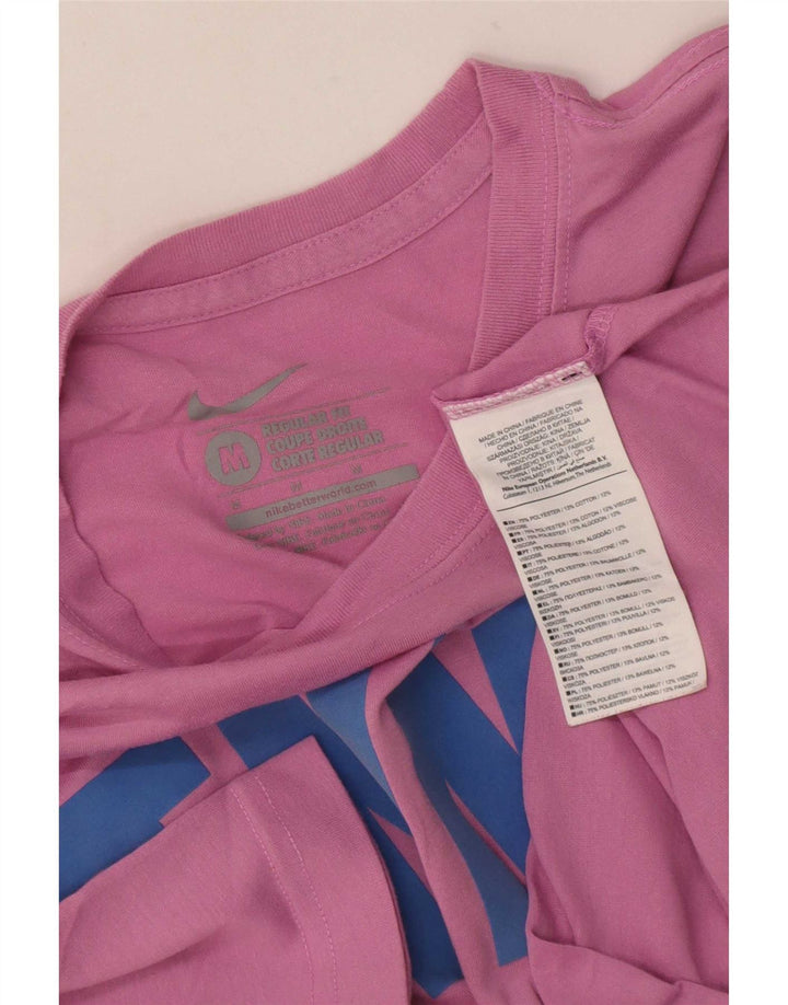 Tricou grafic pentru bărbați Nike Regular Fit Top, poliester roz mediu