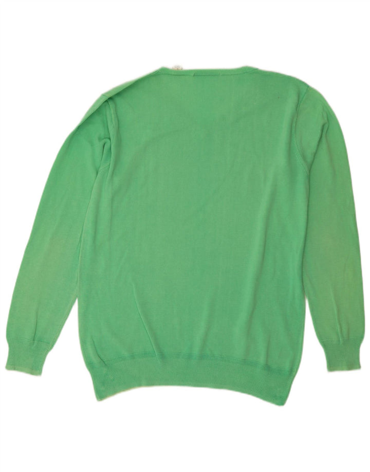 SCOTCH & SODA Pulover cu decolteu în V pentru bărbați, verde mare