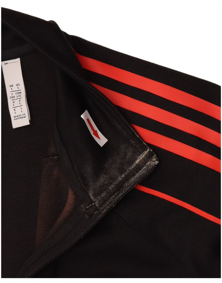 Jachetă de trening pentru bărbați Adidas, mare, negru, poliester