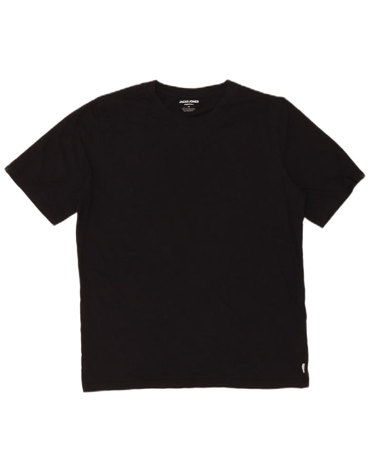 Jack & Jones Tricou Bărbați Top Mediu Negru Bumbac