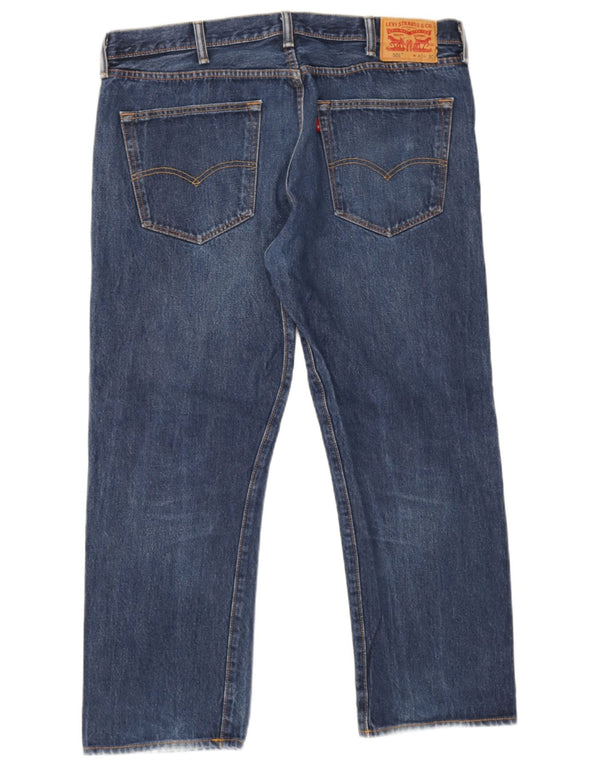 Blugi 501 drepti pentru bărbați Levi's W40 L30 bumbac bleumarin