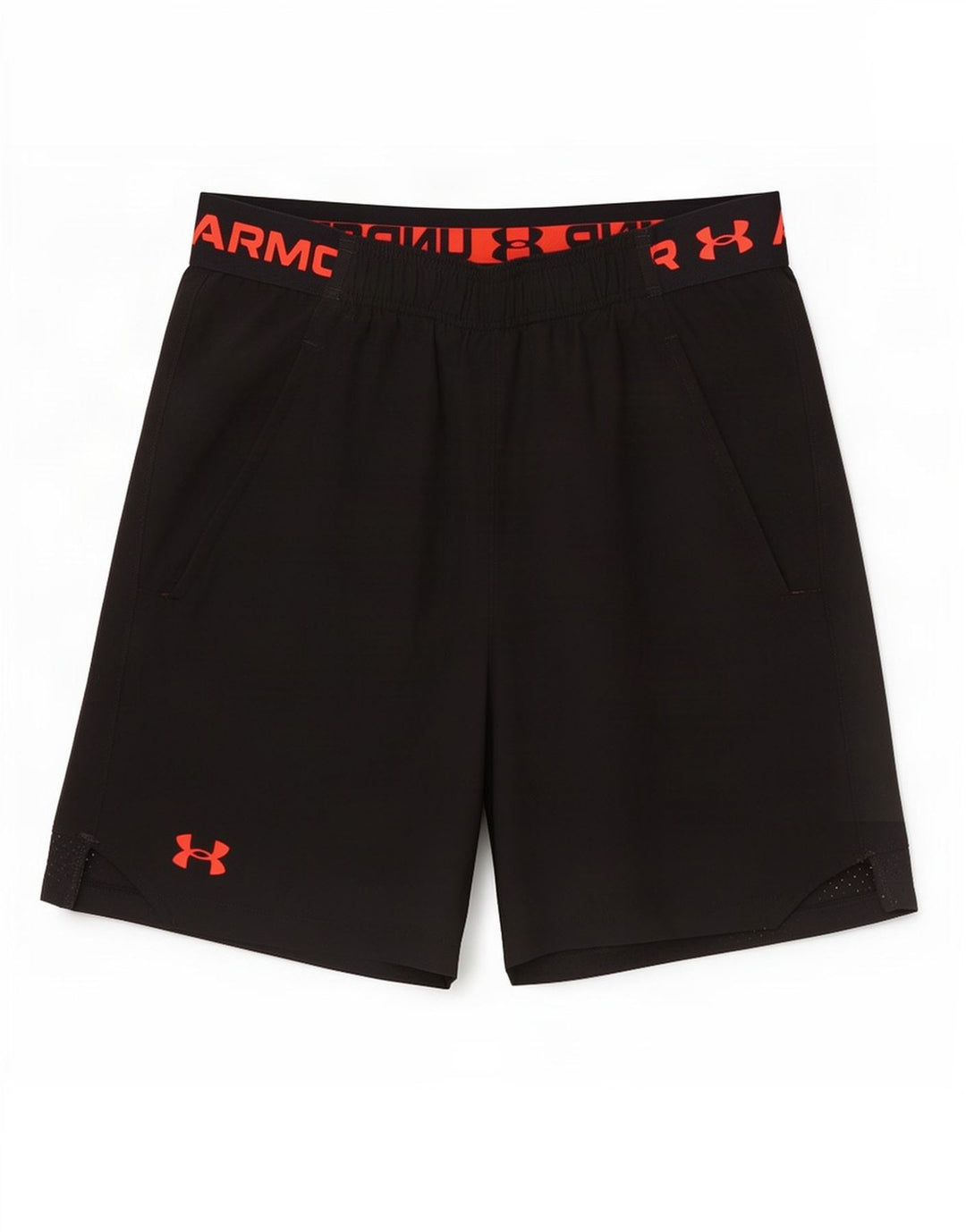 Pantaloni scurți sport grafic Under Armour pentru bărbați, poliester negru mic