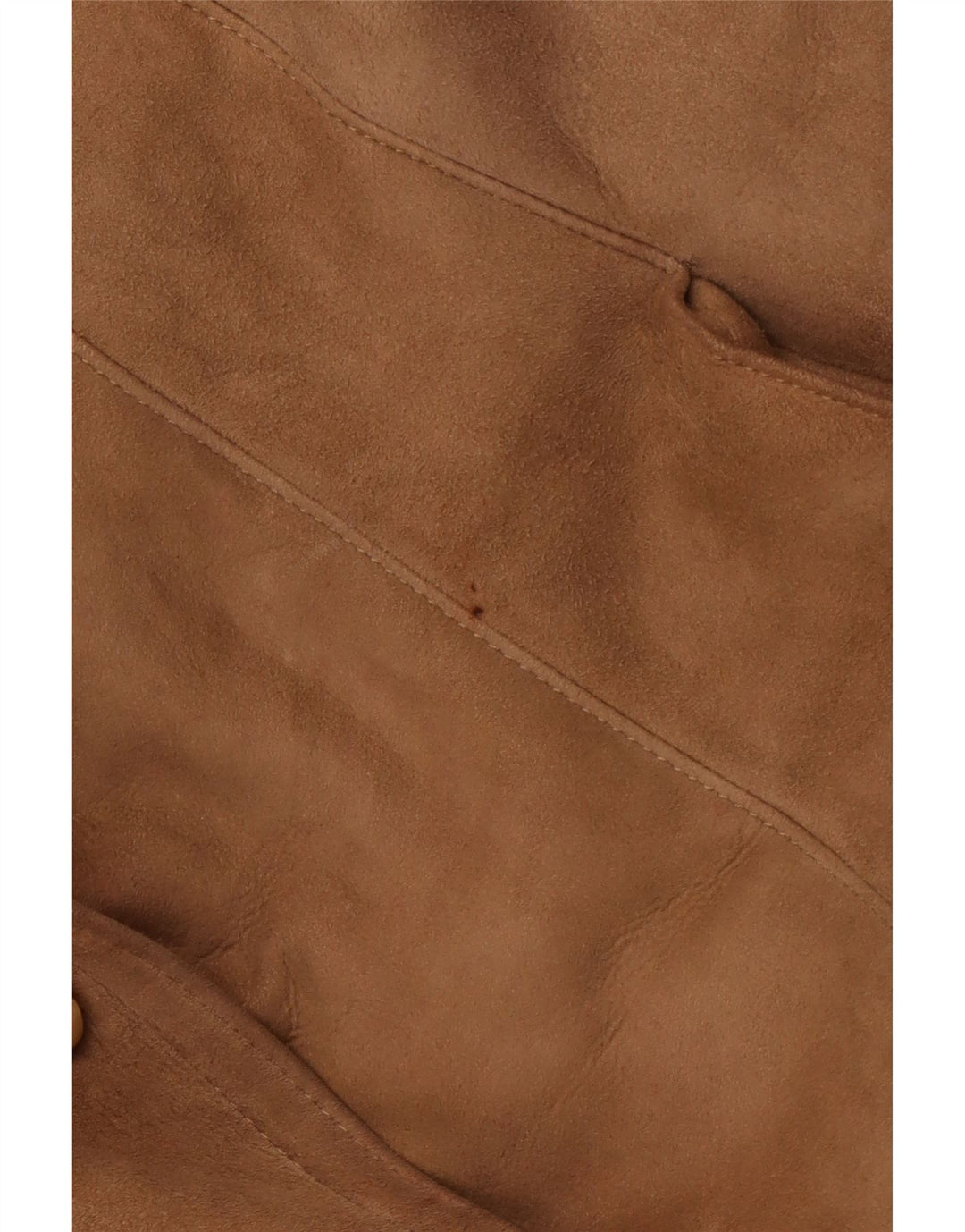 Palton din shearling pentru femei VINTAGE IT 52 2XL maro din shearling