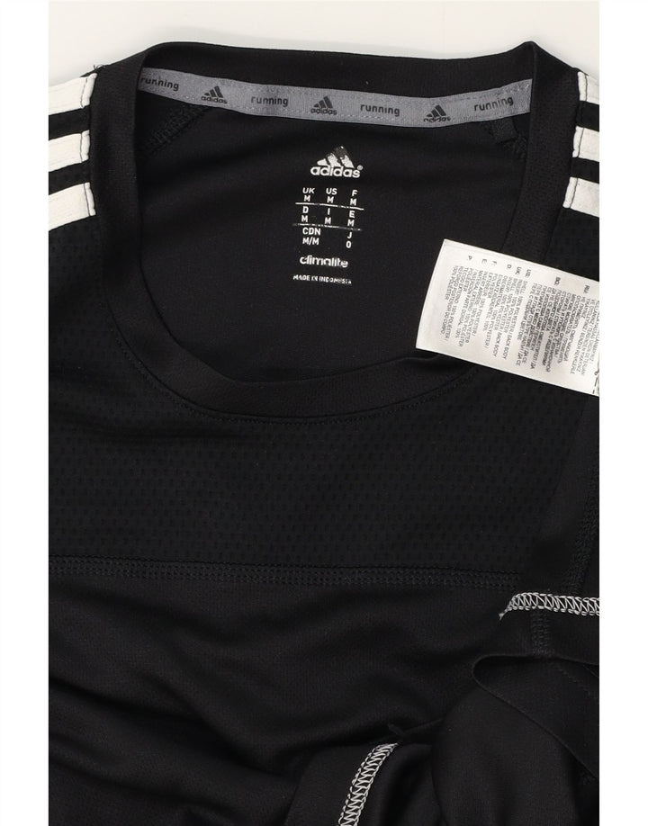Tricou ADIDAS Climalite pentru bărbați, poliester mediu negru