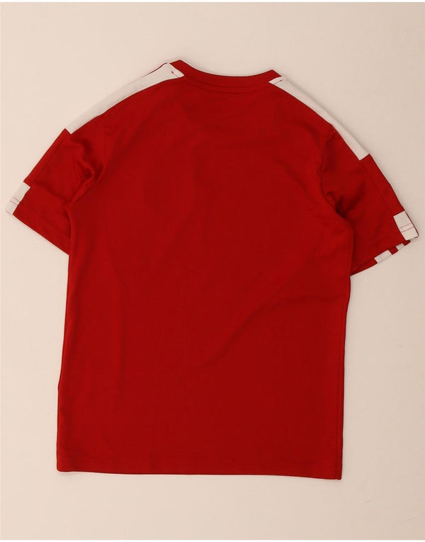 Adidas Boys A.S. Tricou Rugby Milano Top 9-10 ani Roșu Colorblock