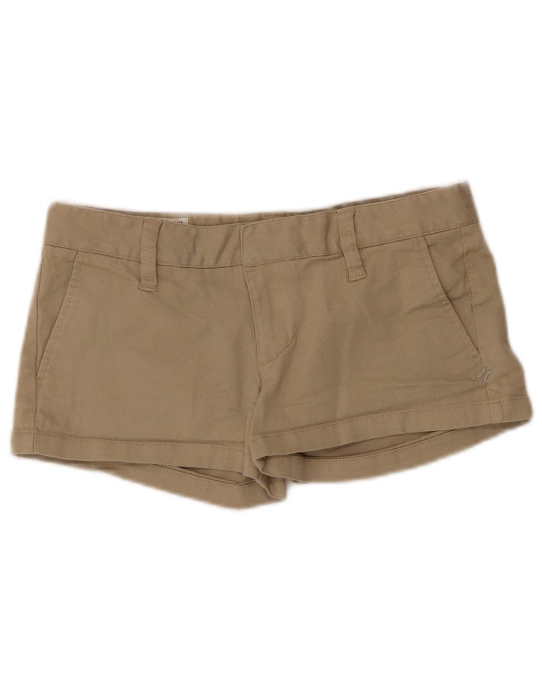 Hurley Hot Pants pentru femei US 3 Small W30 Beige Bumbac