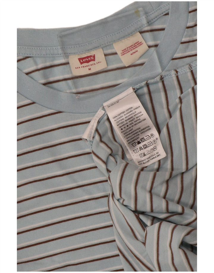 Tricou pentru bărbați Levi's Top din bumbac cu dungi albastre medii