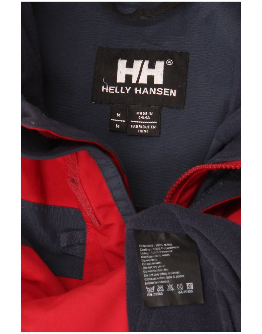Jachetă HELLY HANSEN pentru bărbați, UK 38, roșu mediu, nailon color bloc