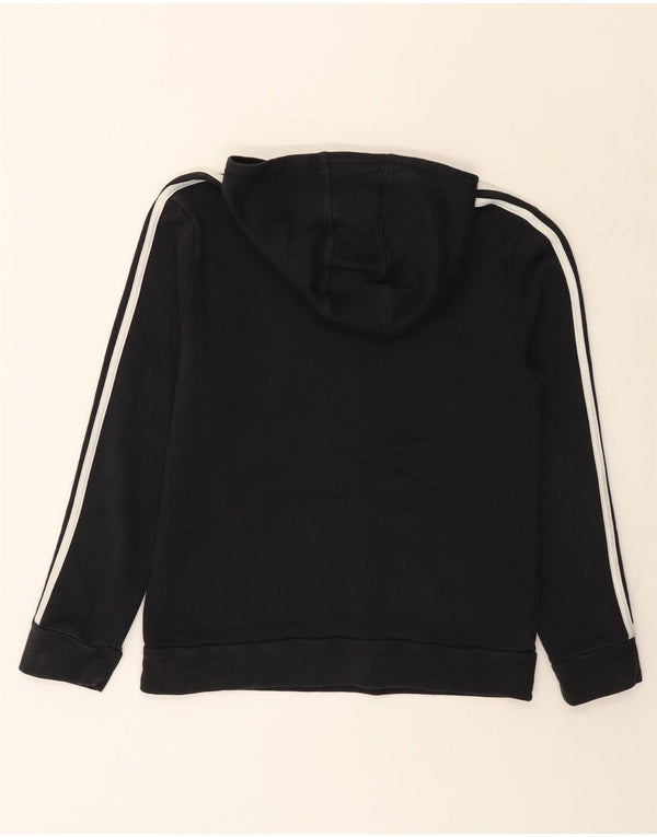 Pulover cu capota cu grafic Adidas pentru femei UK 10 mic bumbac negru