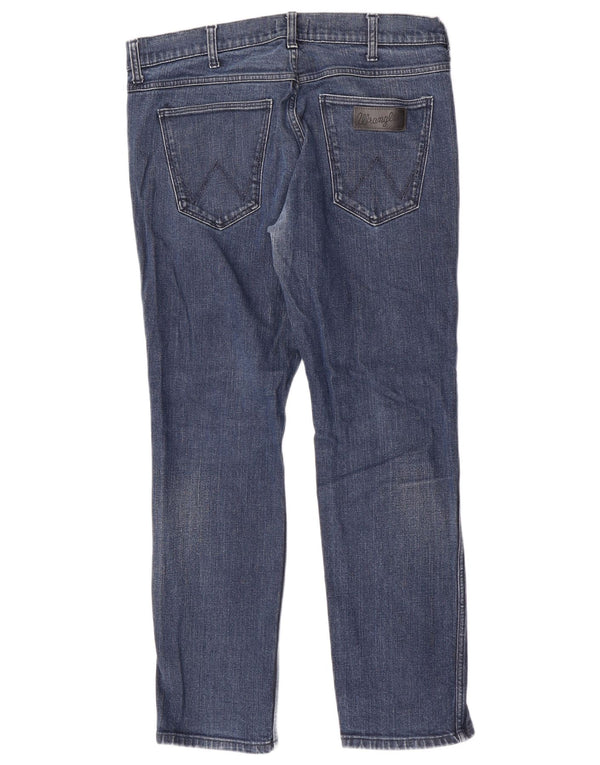 Blugi drepte Wrangler pentru bărbați Greensboro W34 L30 bumbac albastru