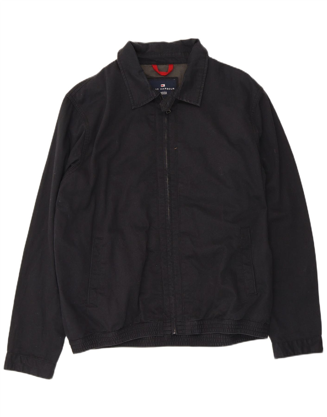 Marks & Spencer pentru bărbați Blue Harbour Bomber Jacket UK 40, mare, negru, bumbac