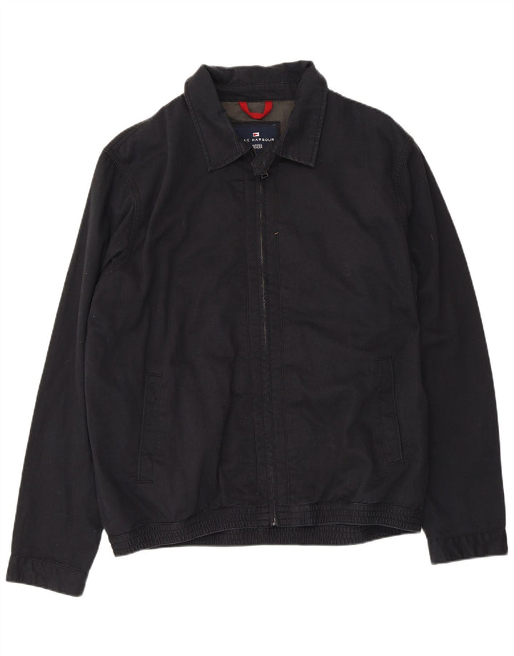 Marks & Spencer pentru bărbați Blue Harbour Bomber Jacket UK 40, mare, negru, bumbac