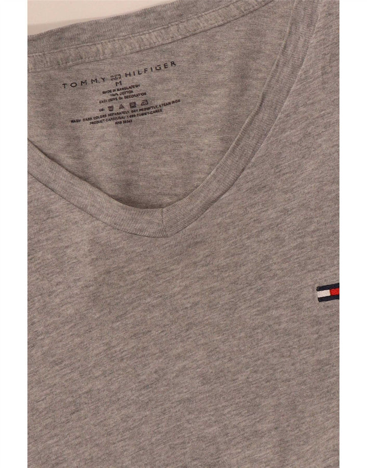 Tricou pentru bărbați Tommy Hilfiger Top Mediu Gri, bumbac cu pete