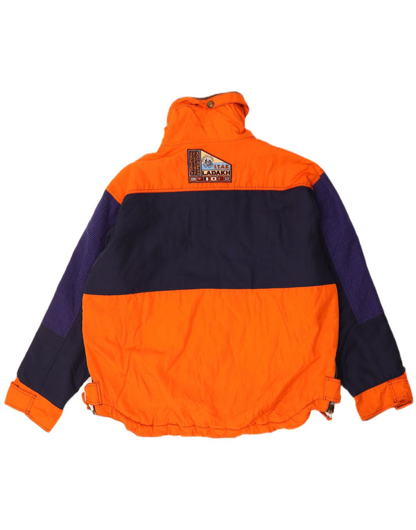 Jachetă de schi cu glugă pentru bărbați Ladakh UK 42 XL Orange Colorblock