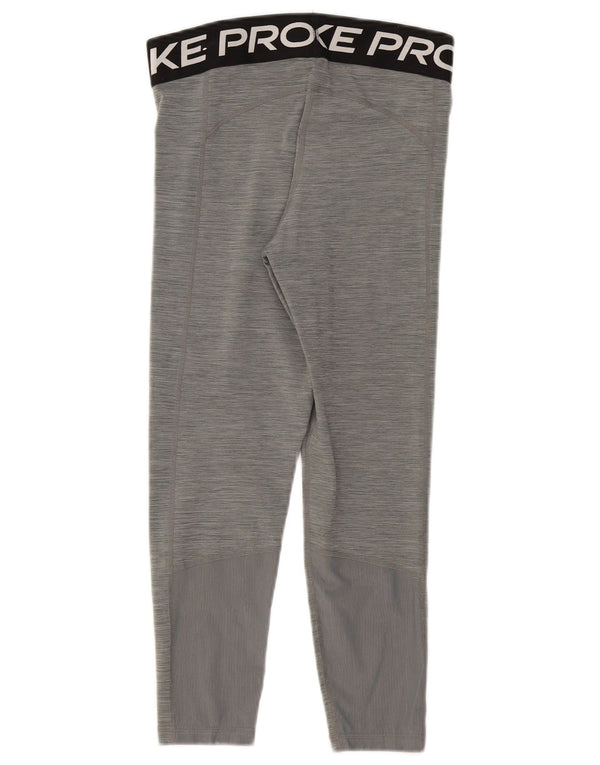 Leggings cu grafică Nike Dri Fit Capri pentru femei Marea Britanie 14, gri mijlociu, sport cu pături