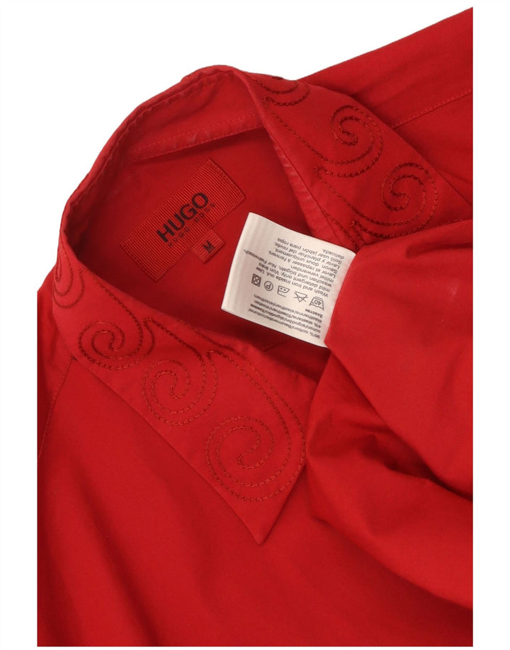Cămașă pentru bărbați Hugo Boss, bumbac Paisley, roșu mediu
