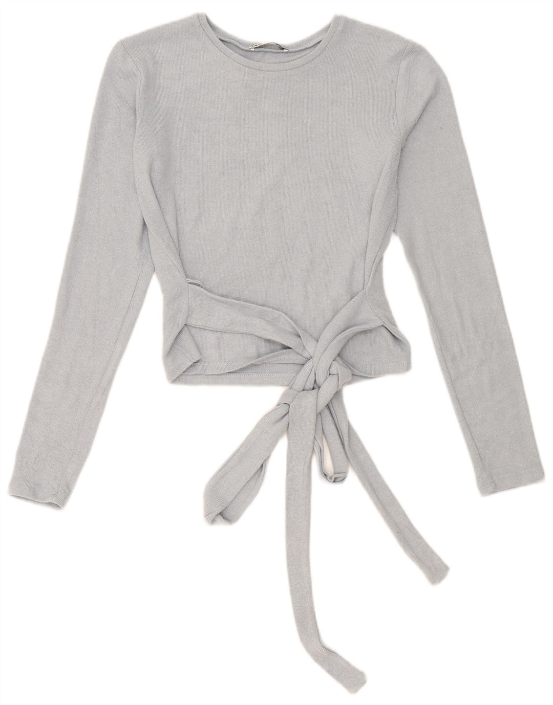 Crop Top pentru femei Zara cu mânecă lungă UK 10 Small Blue