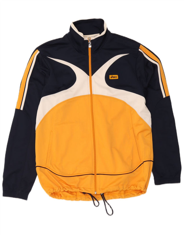 Jachetă de trening Asics pentru bărbați, mare, albastru, poliester color bloc