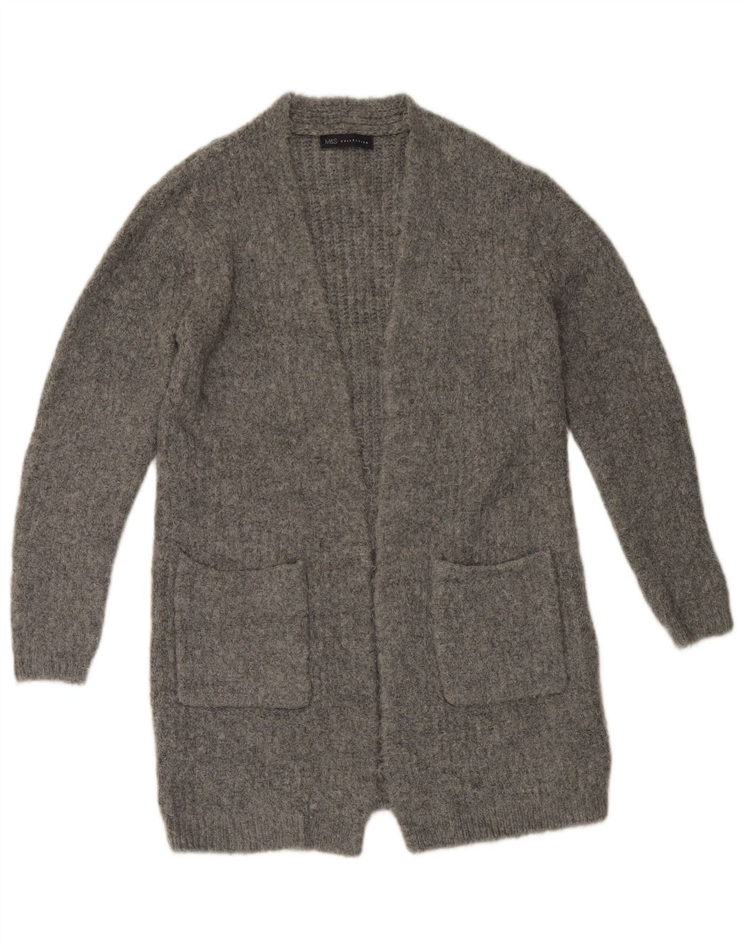 Pulover cardigan deschis pentru femei Marks & Spencer UK 10 mic gri